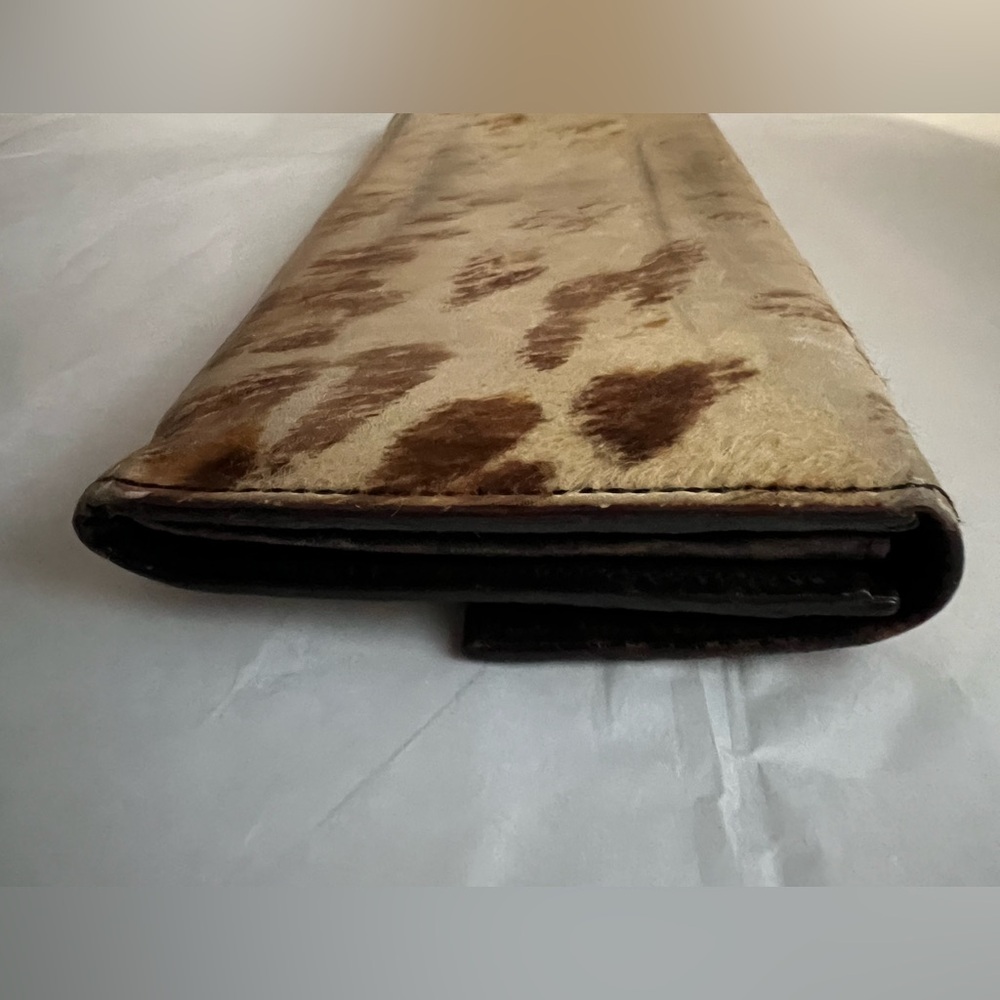 PRADA Leopard Print Pony Hair Wallet - Picture 5 of 7